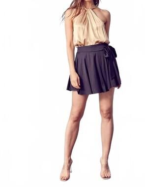 NEW DO+BE razor back top in golden beige